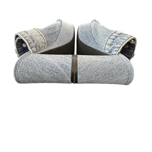 Jeffrey Campbell Magda Denim Jean Slide Platform Heel Size 5 - Picture 10 of 12